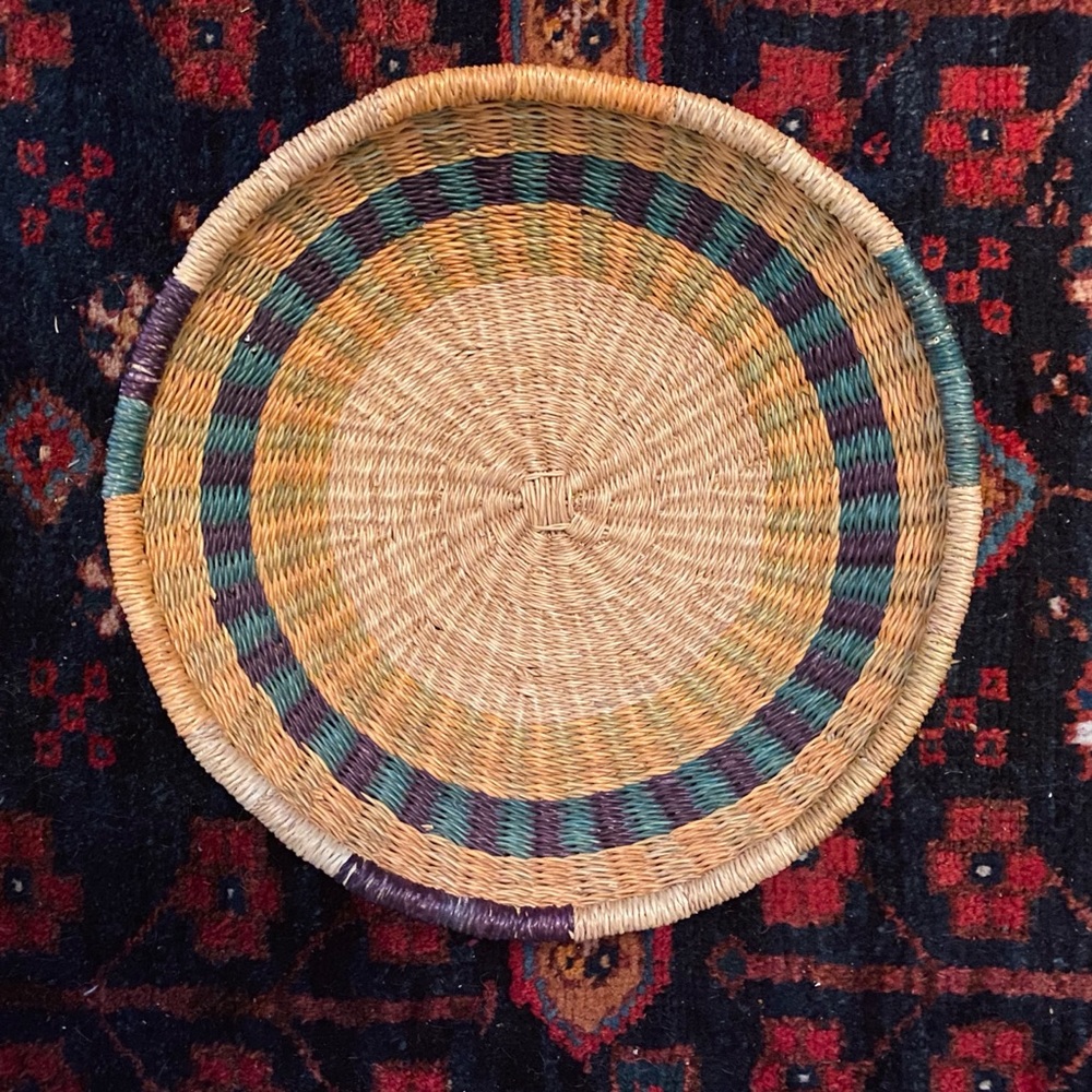 Woven Bolga Basket Bowl African Ghana